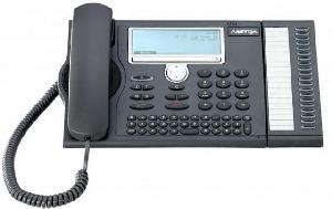 Mitel 5380 - DECT telephone - Speakerphone - 350 entries - Short Message Service (SMS) - Black